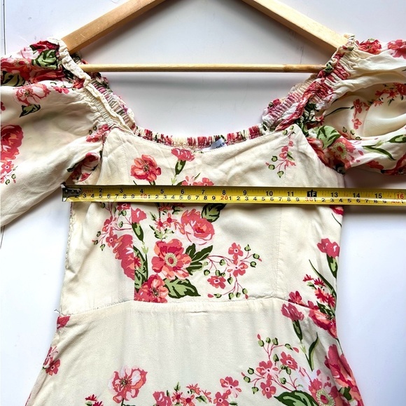 Faithfull the Brand Bronte Midi Dress Magnolia Floral Print size 4 - Picture 6 of 10